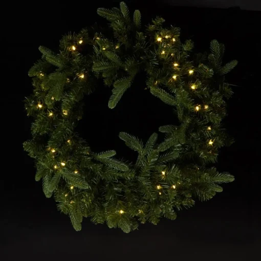 American Tree 24" Wreath With 60 Led Fairy Lights