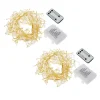 As Is August & Leo Handmade Crystal Beaded Multifunction Led Garland 2-Pack