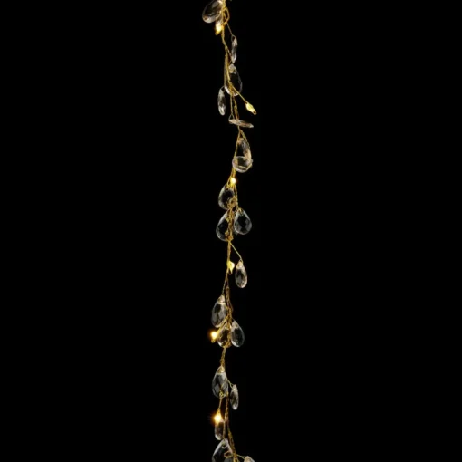 As Is August & Leo Handmade Crystal Beaded Multifunction Led Garland 2-Pack