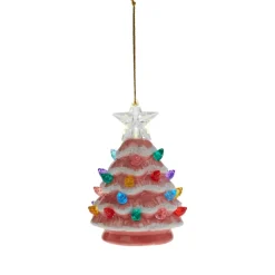 As Is Mr. Christmas Set Of 3 Mini Snow-Tipped Nostalgic Trees With Timer