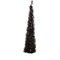 As Is Winter Lane 6' Illuminated Slim Tinsel Pop-Up Christmas Tree