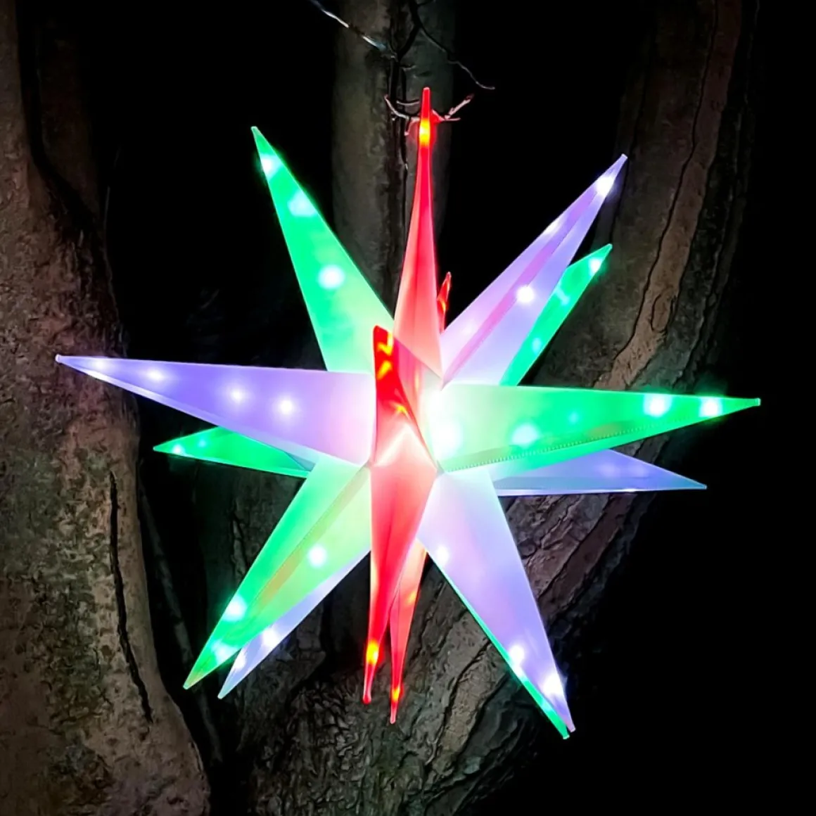 As Is Winter Lane Multifunction 22" Twinkler With Remote