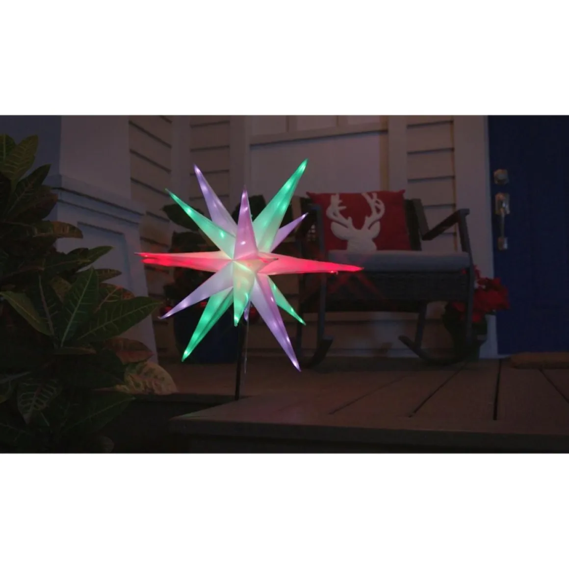 As Is Winter Lane Multifunction 22" Twinkler With Remote