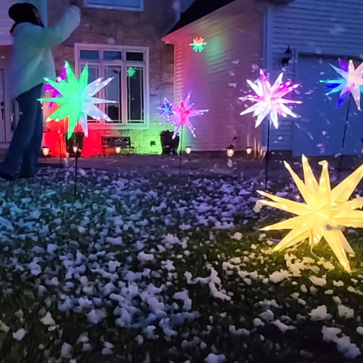 As Is Winter Lane Multifunction 22" Twinkler With Remote