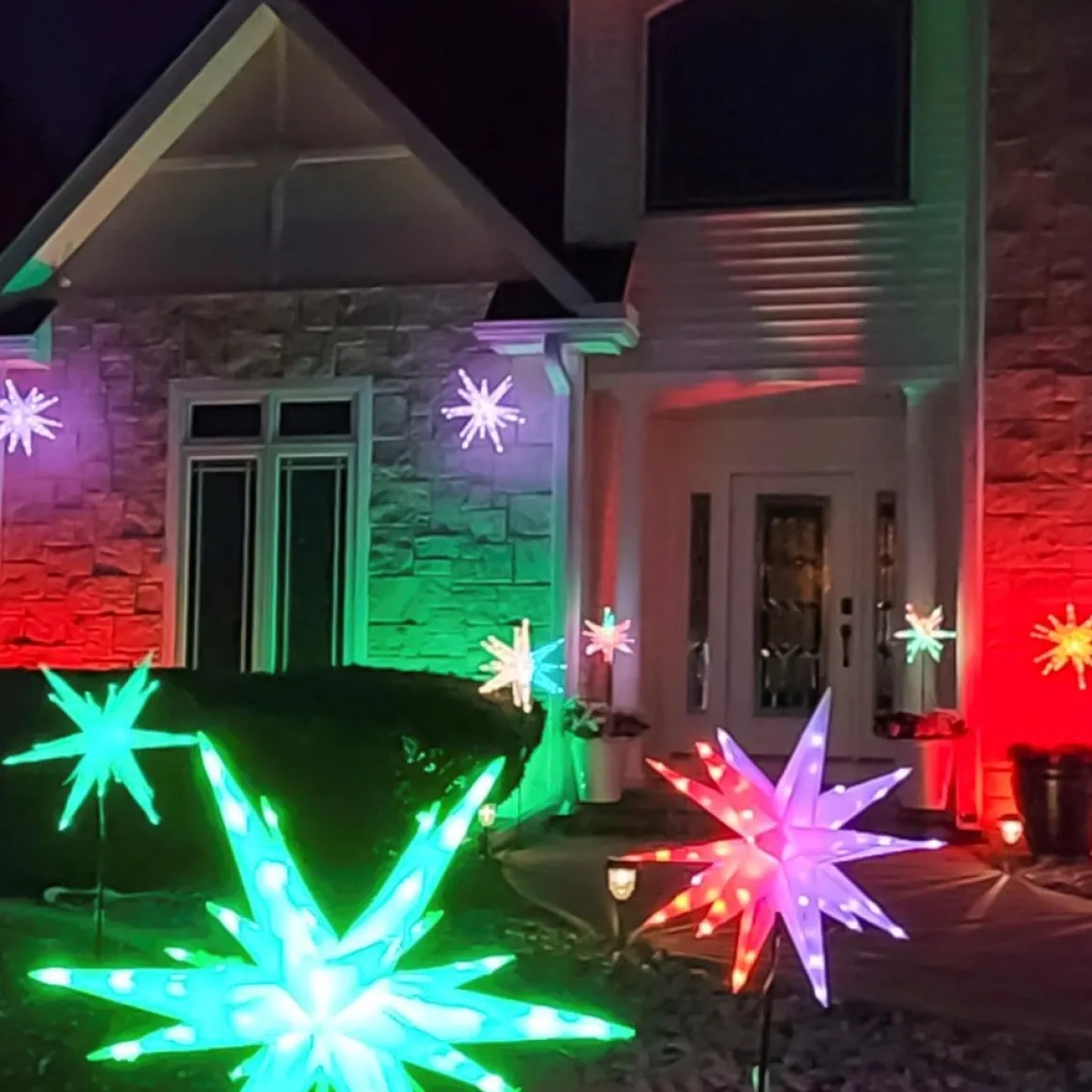 As Is Winter Lane Multifunction 22" Twinkler With Remote