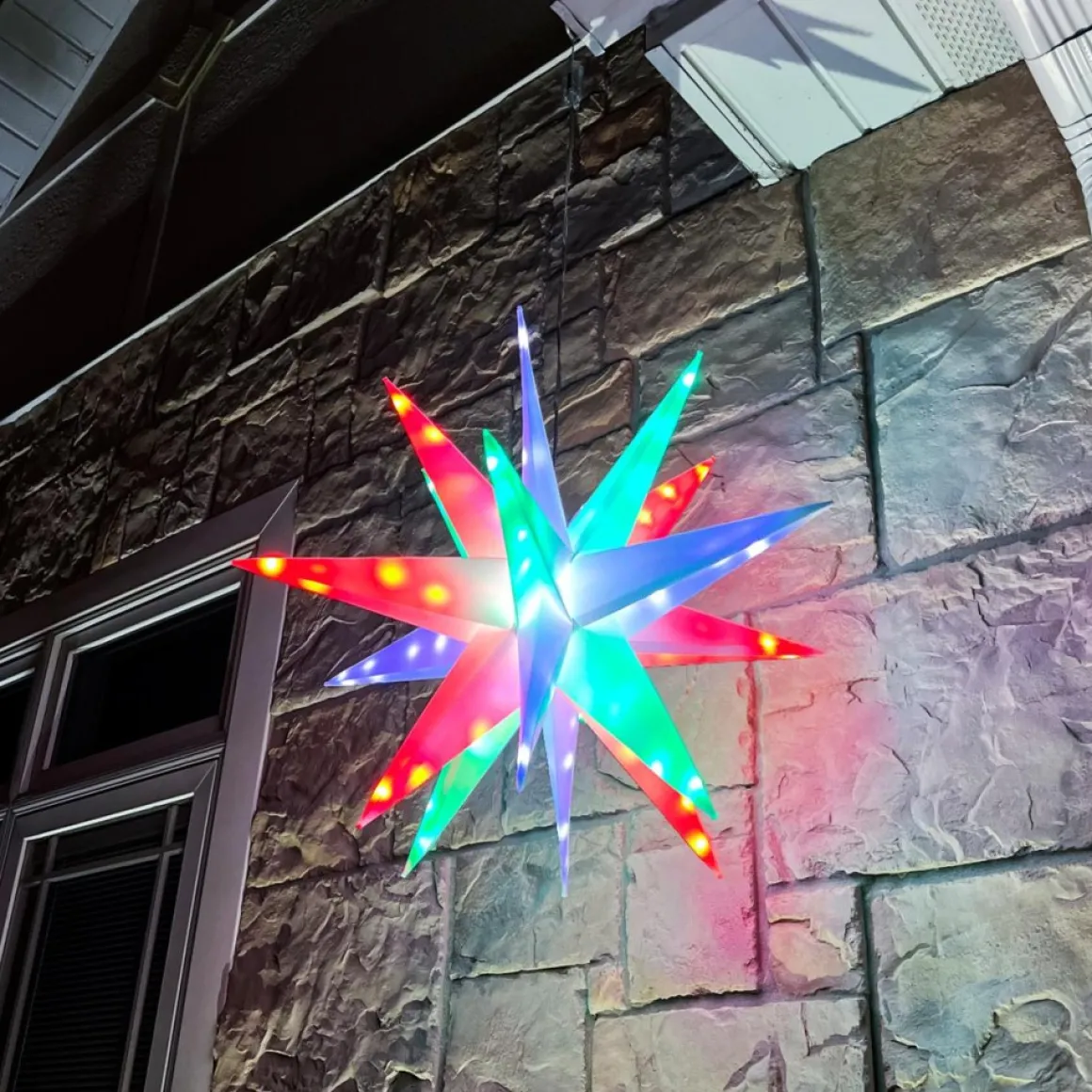 As Is Winter Lane Multifunction 22" Twinkler With Remote