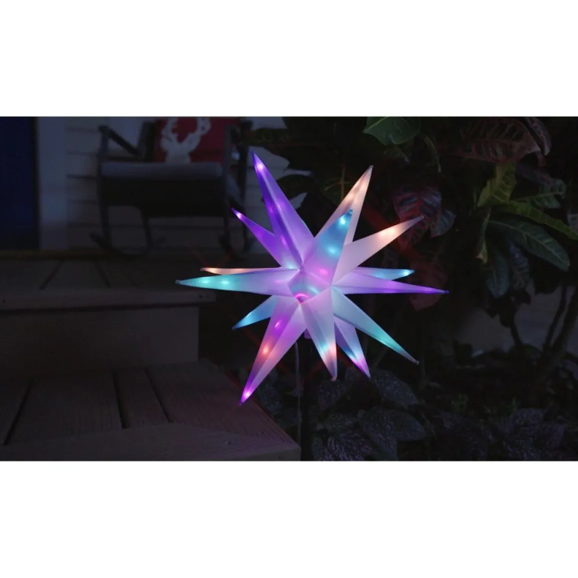 As Is Winter Lane Multifunction 22" Twinkler With Remote