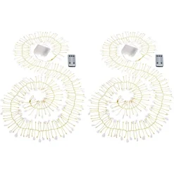 August & Leo Handmade Crystal Beaded Multifunction Led Garland 2-Pack