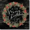 Courtside Market A Very Merry Christmas Wreath 14" X 14" Wood Art