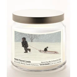 Courtside Market All Aboard Soy Candle In Glass Jar With Silver Lid