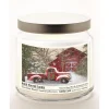 Courtside Market Barn Infused Wax Candle In Glass Jar With Silver Lid