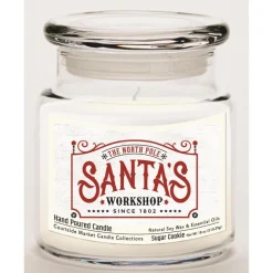 Courtside Market Candle With Essential Oils + Lid - Santa's Workshop