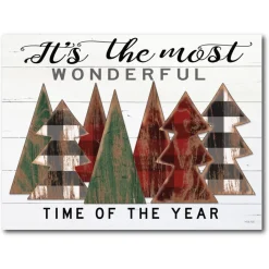 Courtside Market Canvas Wall Art-Wonderful Time Of The Year, 12" X 18"