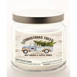 Courtside Market Christmas Trees Infused Wax Candle With Lid