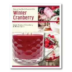 Courtside Market Christmas Chalet Artboard & 13.5 Oz. 3-Wick Candle