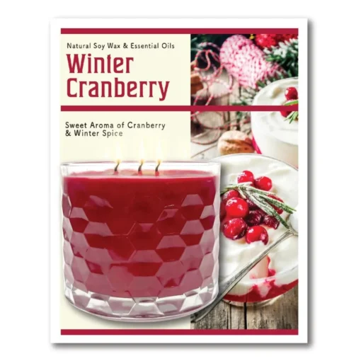 Courtside Market Christmas Chalet Artboard & 13.5 Oz. 3-Wick Candle