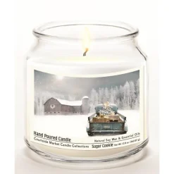 Courtside Market Christmas Pick-Up Truck Wax Candle With Silver Lid