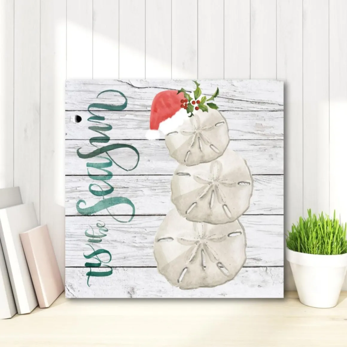 Courtside Market Coastal Christmas I Canvas Wall Art