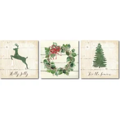 Courtside Market Holly Jolly 30X30 Canvas Wall Art