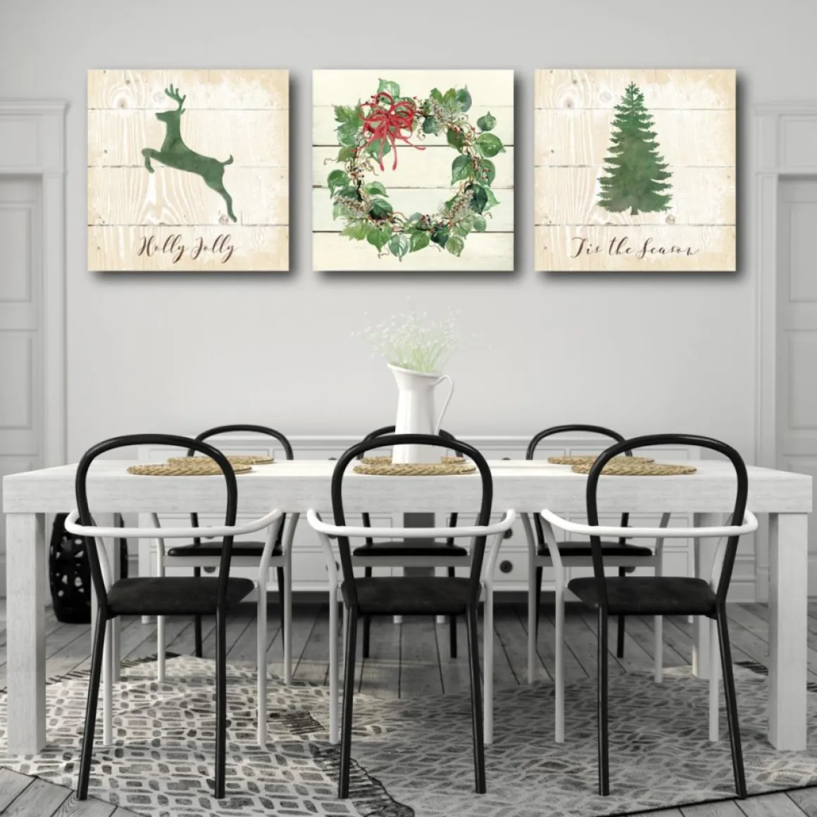 Courtside Market Holly Jolly 30X30 Canvas Wall Art