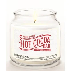 Courtside Market Hot Cocoa Bar Wax Candle In Glass Jar With Silver Lid