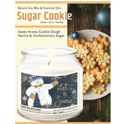 Courtside Market Let It Snow Infused Soy Candle In Glass Jar With Lid