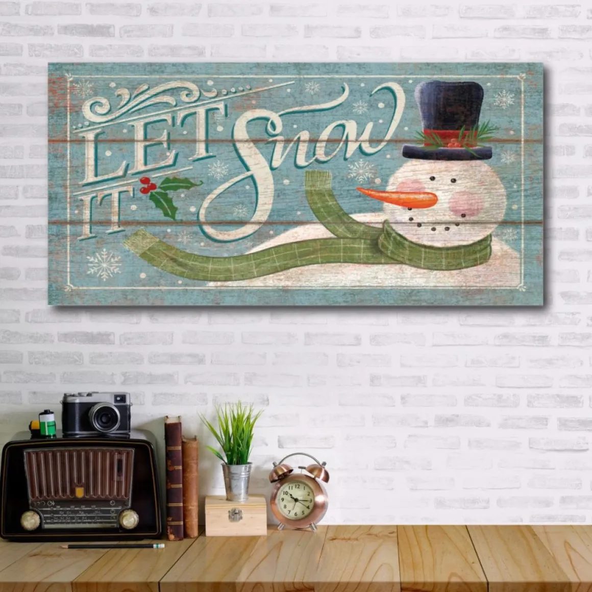 Courtside Market Let It Snow Canvas Wall Art