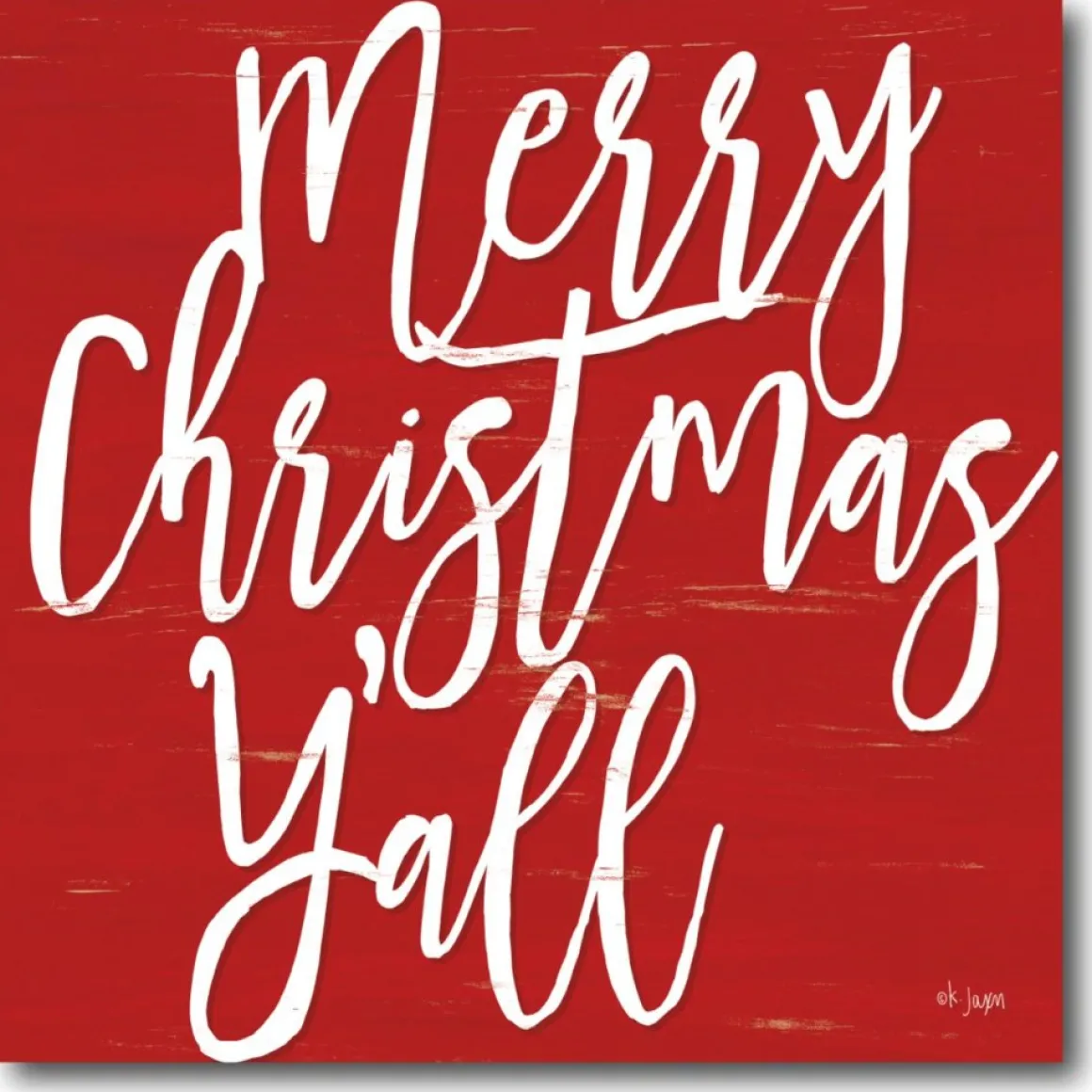 Courtside Market Merry Christmas Y'All Canvas Wall Art