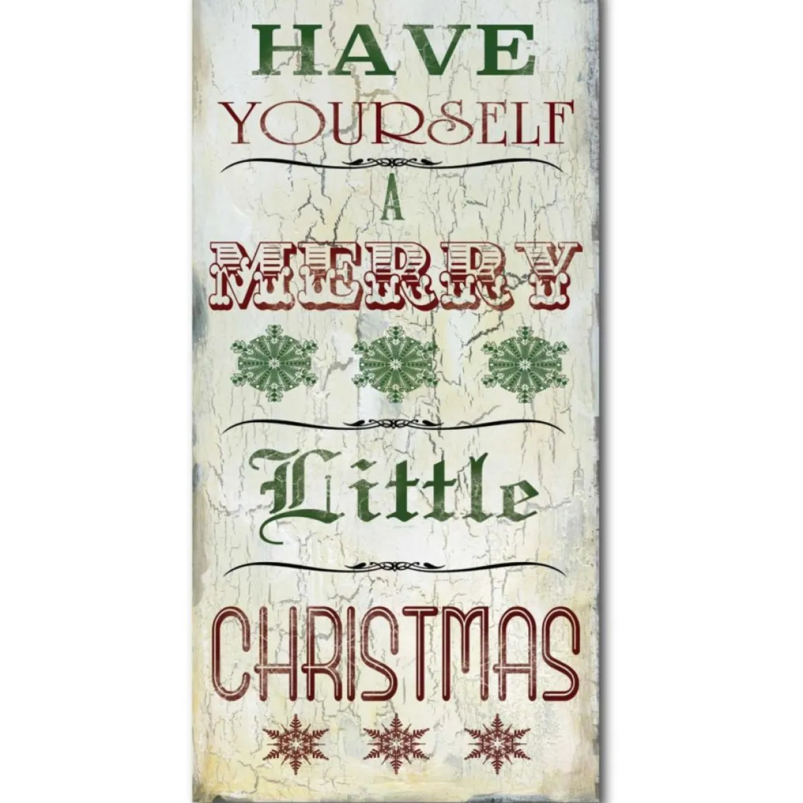 Courtside Market Merry Little Christmas Canvas Wall Art