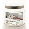Courtside Market Quilted Barn Candle Glass Jar With Silver Lid