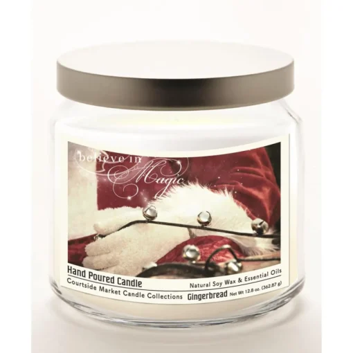 Courtside Market Santa Winter Wonderland Infused Wax Candle With Lid