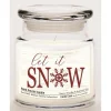 Courtside Market Soy Candle W/ Essential Oils + Glass Lid- Let It Snow