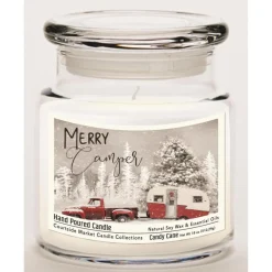 Courtside Market Soy Candle With Essential Oils + Lid - Merry Camper