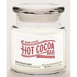 Courtside Market Soy Candle With Essential Oils + Lid - Hot Cocoa Bar