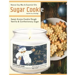 Courtside Market Soy Candle With Essential Oils + Lid - Let It Snow