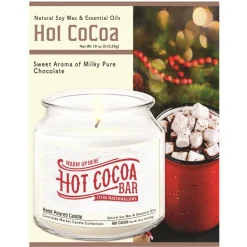 Courtside Market Soy Candle With Essential Oils + Lid - Hot Cocoa Bar