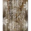 Courtside Market 'Tis The Season 10.5" X 14" Wood Art