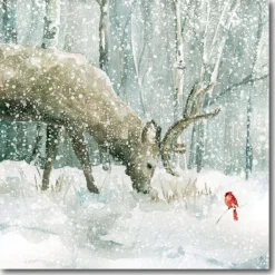 Courtside Market Winter Forest Friends Canvas Wall Art