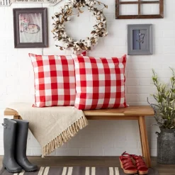 Design Imports Buffalo Check Pillow Covers Set Of 2