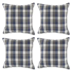 Design Imports Checkered Pillow Covers 18X18 Set Of 4