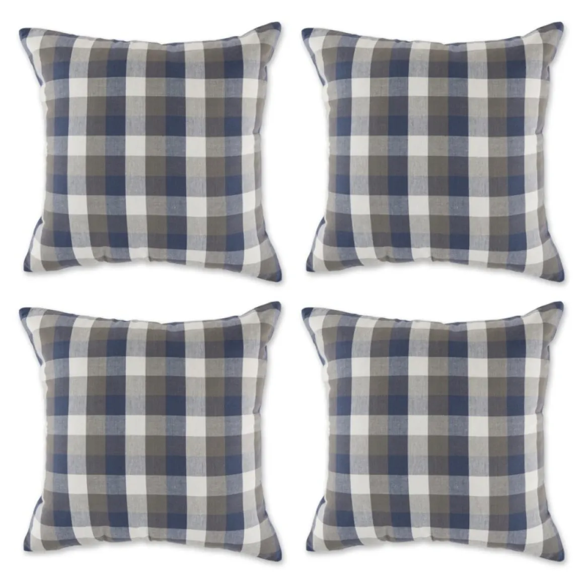Design Imports Checkered Pillow Covers 18X18 Set Of 4