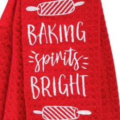 Design Imports Christmas Baking Kitchen Towel Scarf