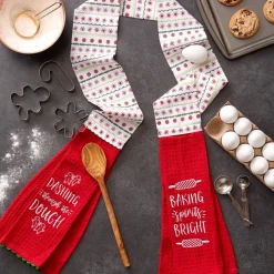 Design Imports Christmas Baking Kitchen Towel Scarf