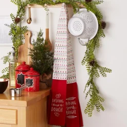 Design Imports Christmas Baking Kitchen Towel Scarf
