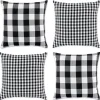 Design Imports Gingham Buffalo Check Pillow Covers Set Of 4