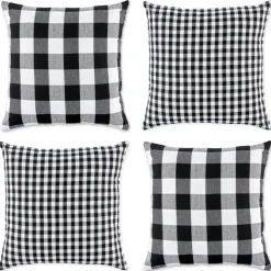 Design Imports Gingham Buffalo Check Pillow Covers Set Of 4