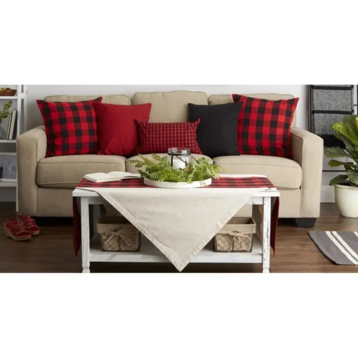 Design Imports Gingham Buffalo Check Pillow Covers Set Of 4