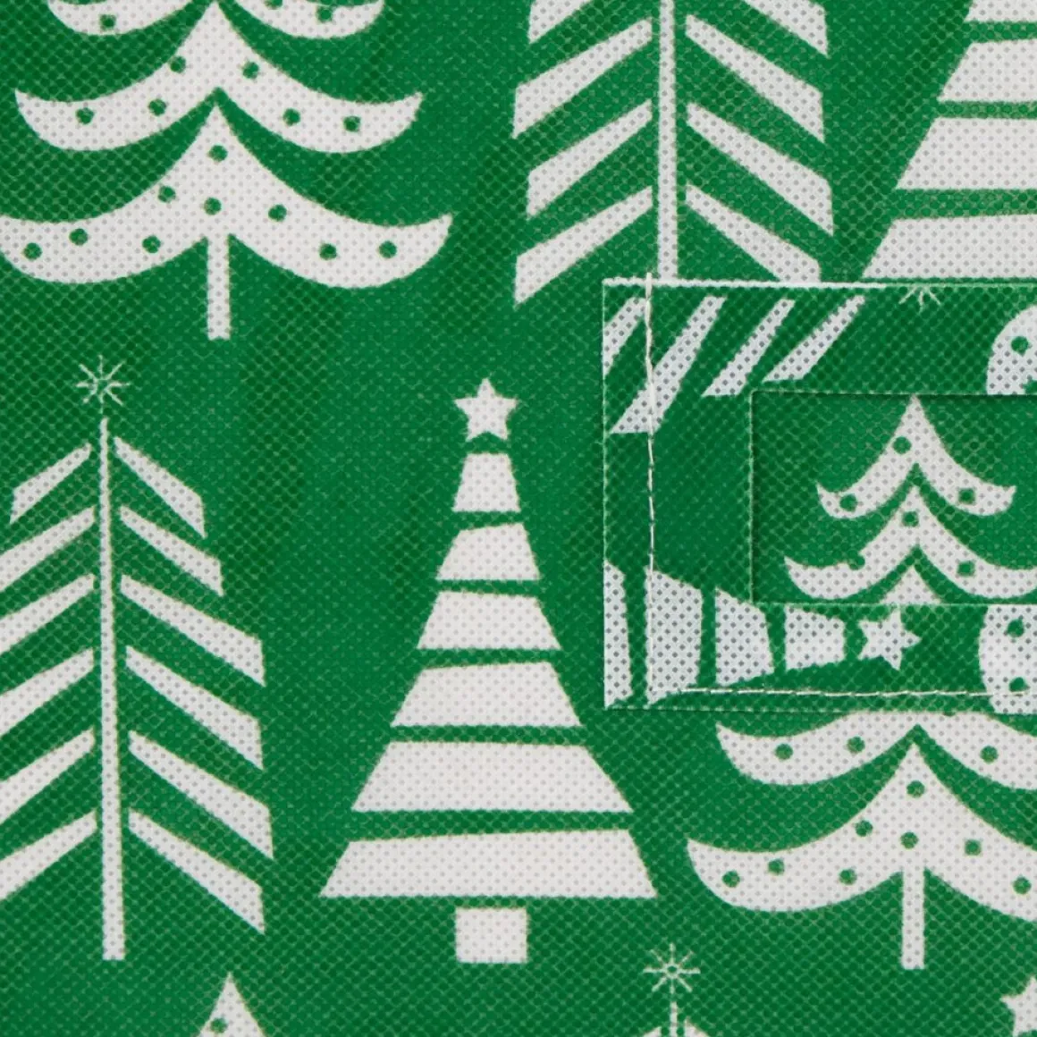 Design Imports Triple Christmas Tree Print Ornament Storage Bin, Large