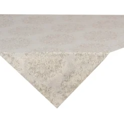 Design Imports Winter Sparkle Jacquard Metallic Square Table Topper