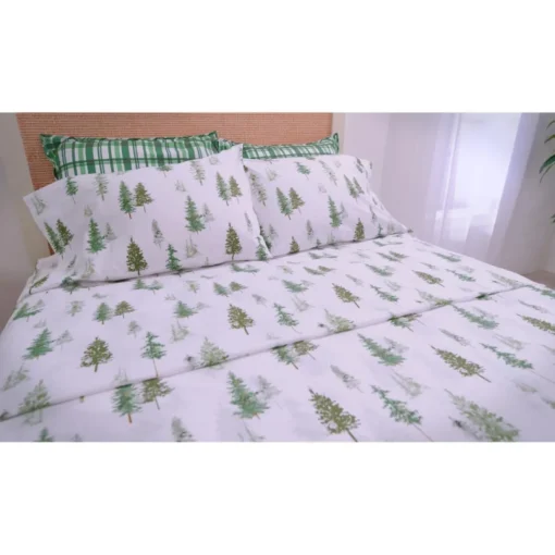 Emryn House 4-Piece Cotton Holiday Sheet Set